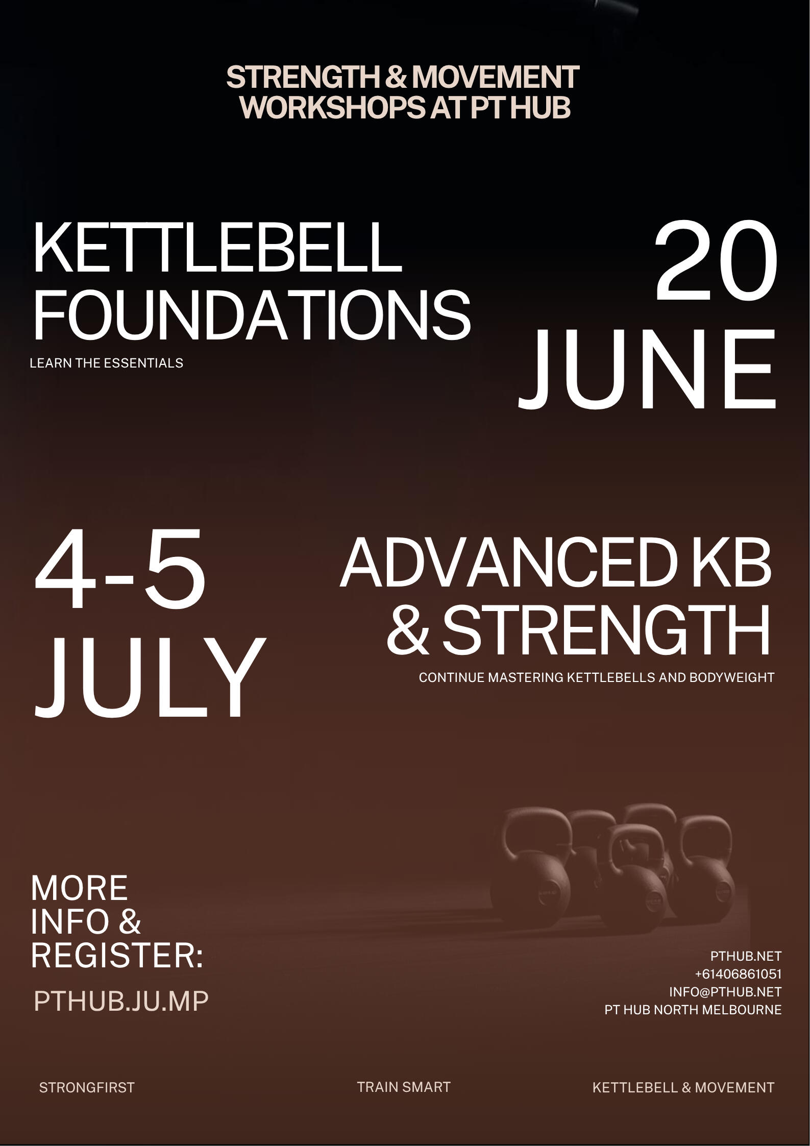 workshops June and July workshops at PT hub